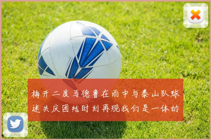 梅开二度马德鲁在雨中与泰山队球迷共庆团结时刻再现我们是一体的精神