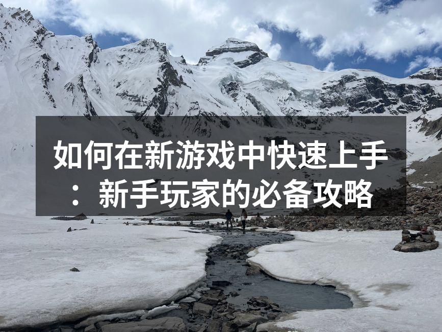 如何在新游戏中快速上手:新手玩家的必备攻